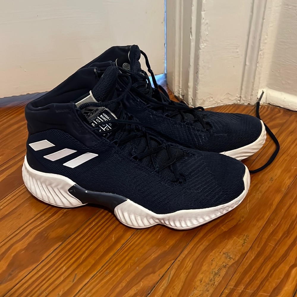 Adidas navy basketball shoes!!!